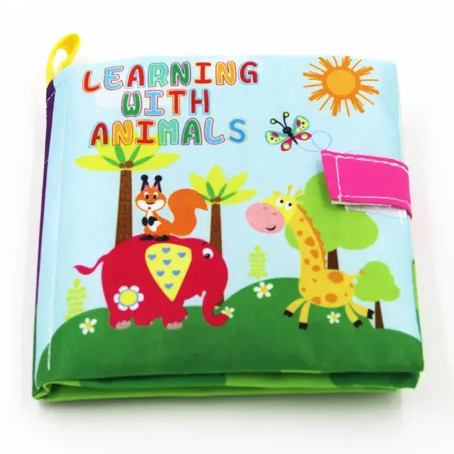 3D Toddlers Animal Foot Cloth Book Washable Montessori Baby Busy Board Early Learning Education Habits Knowledge Developing Toys