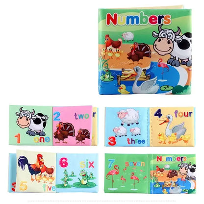 3D Toddlers Animal Foot Cloth Book Washable Montessori Baby Busy Board Early Learning Education Habits Knowledge Developing Toys