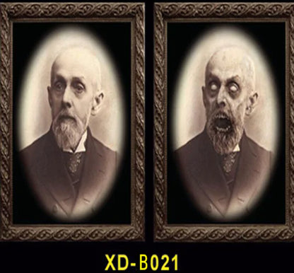 3D Halloween Face Changing Ghost Portrait