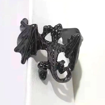 Vintage Dragon and Bat Rings