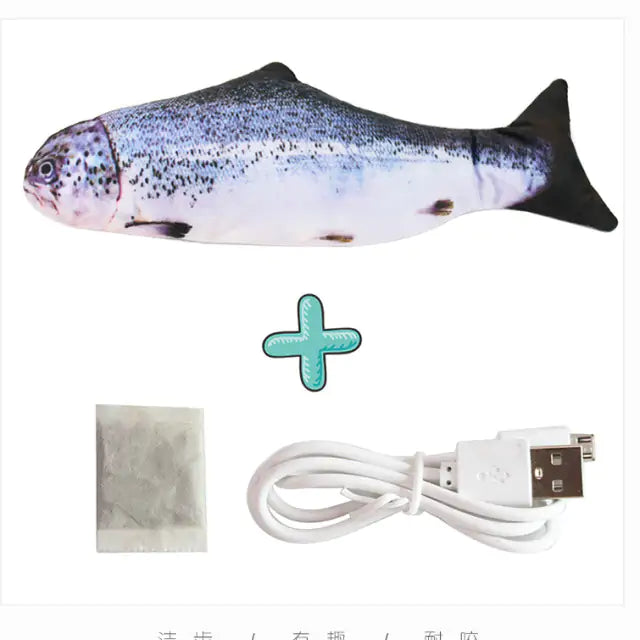 Cats USB Charger Interactive Toy Fish