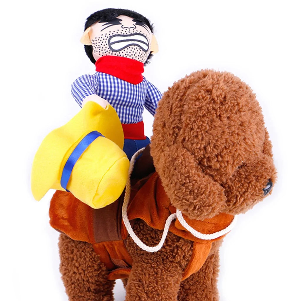 Pet Cowboy Rider Dog And Cat Costume