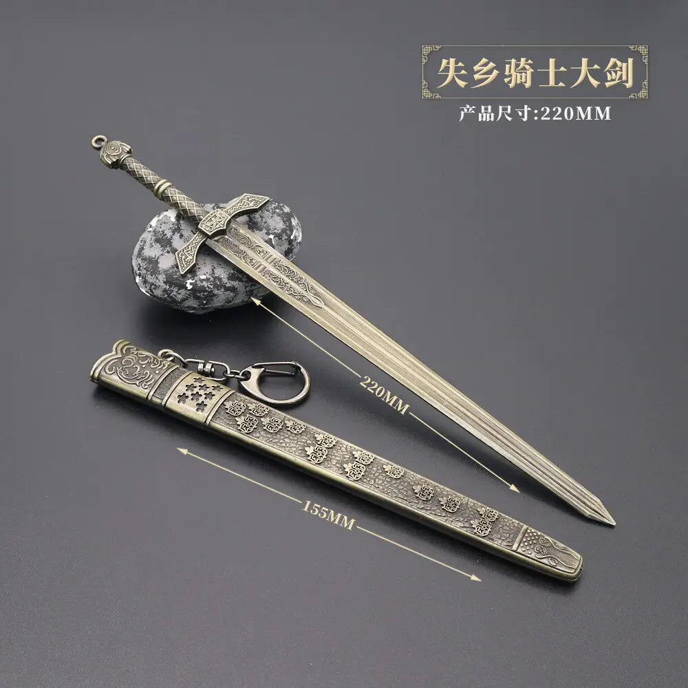 26cm Metal Elden Ring Banished Knight Famous Sword Moon