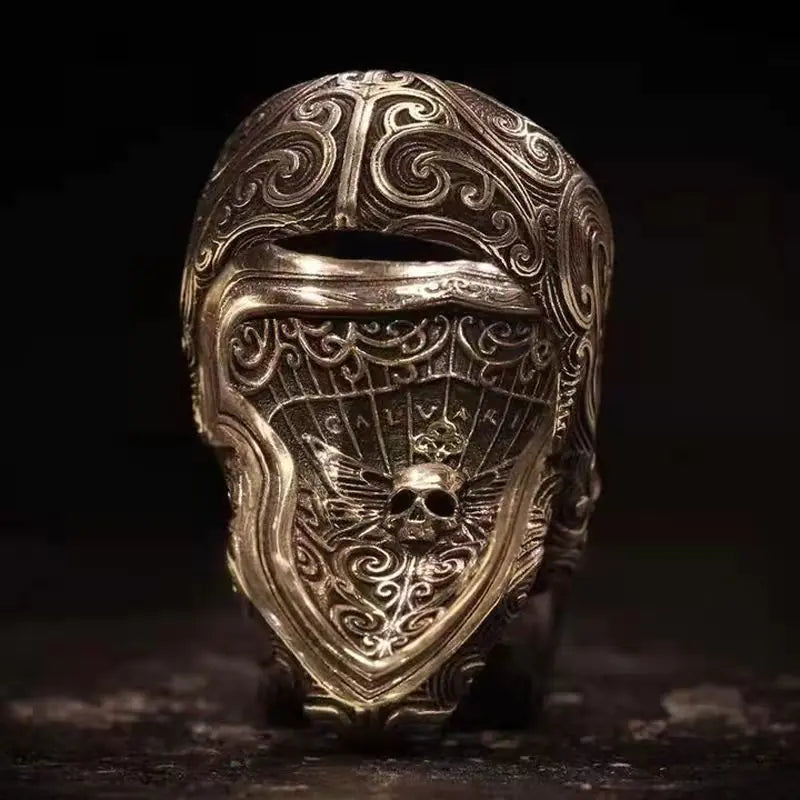 Bold Skull Head Adjustable Ring