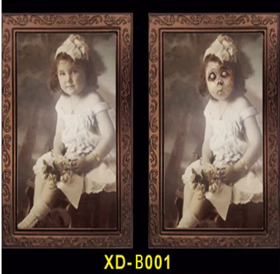 3D Halloween Face Changing Ghost Portrait