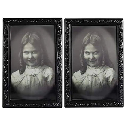 3D Halloween Face Changing Ghost Portrait