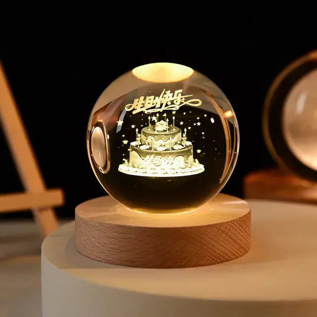 3D Illuminating Crystal Ball