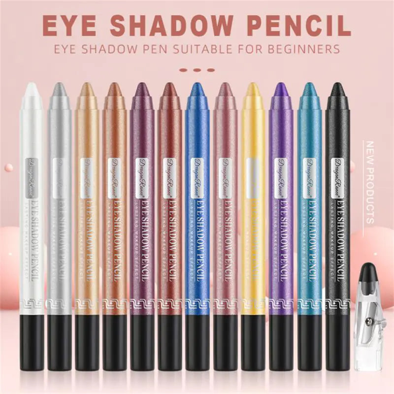 12 Color Pearlescent Eyeshadow Pencil Set