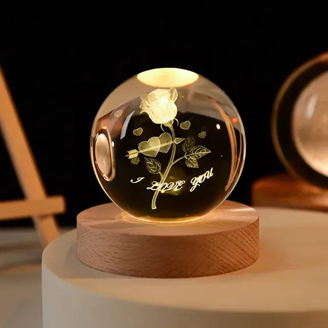 3D Illuminating Crystal Ball