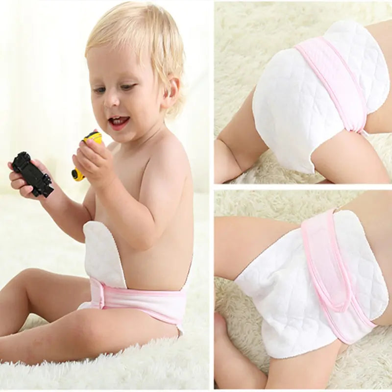 Diamond Shaped Cloth Baby Diapers 10 Pack